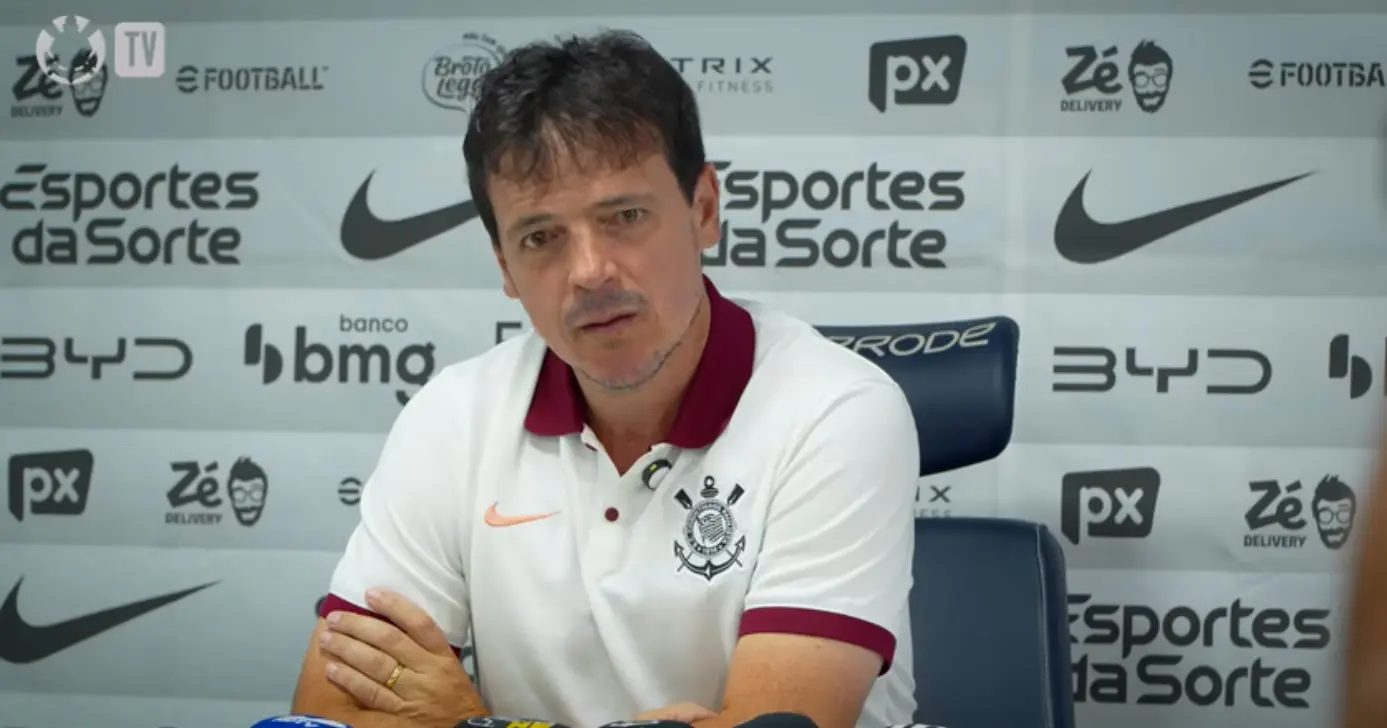 Fernando Diniz, técnico do Timão (Foto: Corinthians TV)