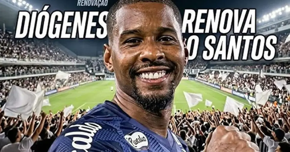 Goleiro Diógenes - Santos (Foto: Reprodução) Goleiro Diógenes - Santos (Foto: Reprodução)
