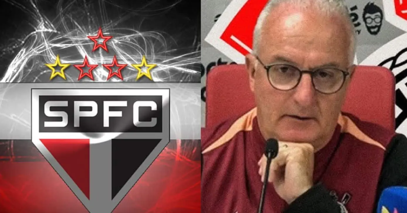 Logo do São Paulo / Dorival jr - Fotos: Internet / Youtube
