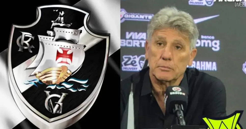 Logo do Vasco / Renato Gaúcho - Internet / Youtube