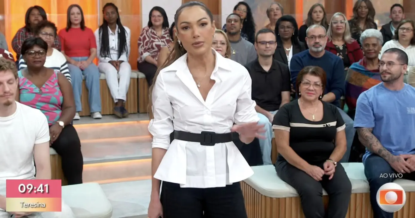 Patrícia Poeta no Encontro (Foto: Reprodução / Globo)