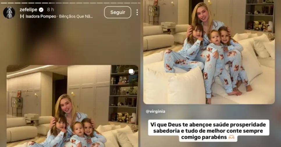 Publicação feita por Zé Felipe no Instagram (Foto: Reprodução/ Instagram) Publicação feita por Zé Felipe no Instagram (Foto: Reprodução/ Instagram)