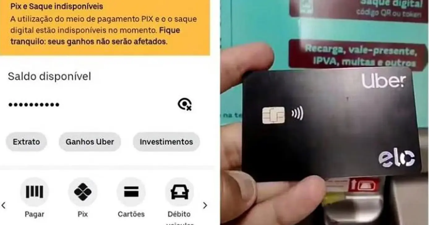 Saque PIX na Uber (Foto: Reprodução)
