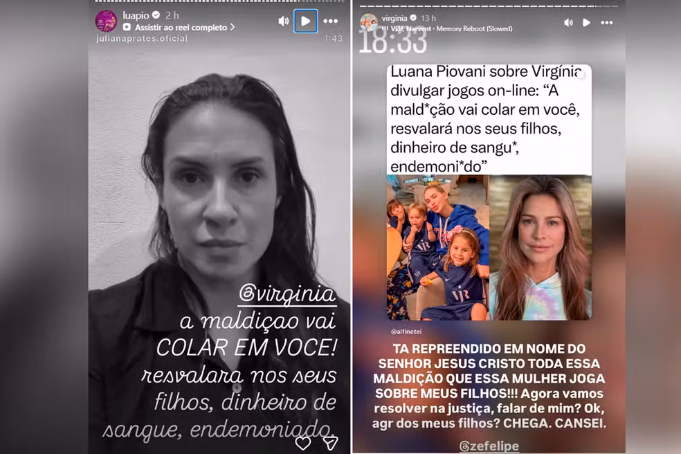 Virginia Fonseca e Luana Piovani trocaram farpas e acusações (Foto: Reprodução/ Instagram)