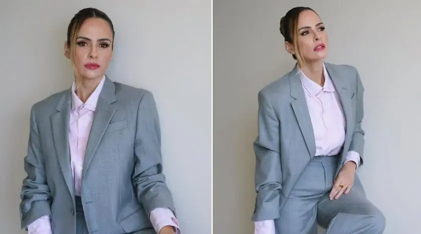 Ana Paula Renault usou look dado por Xuxa Meneghel no Domingão (Foto: Reprodução / Instagram)