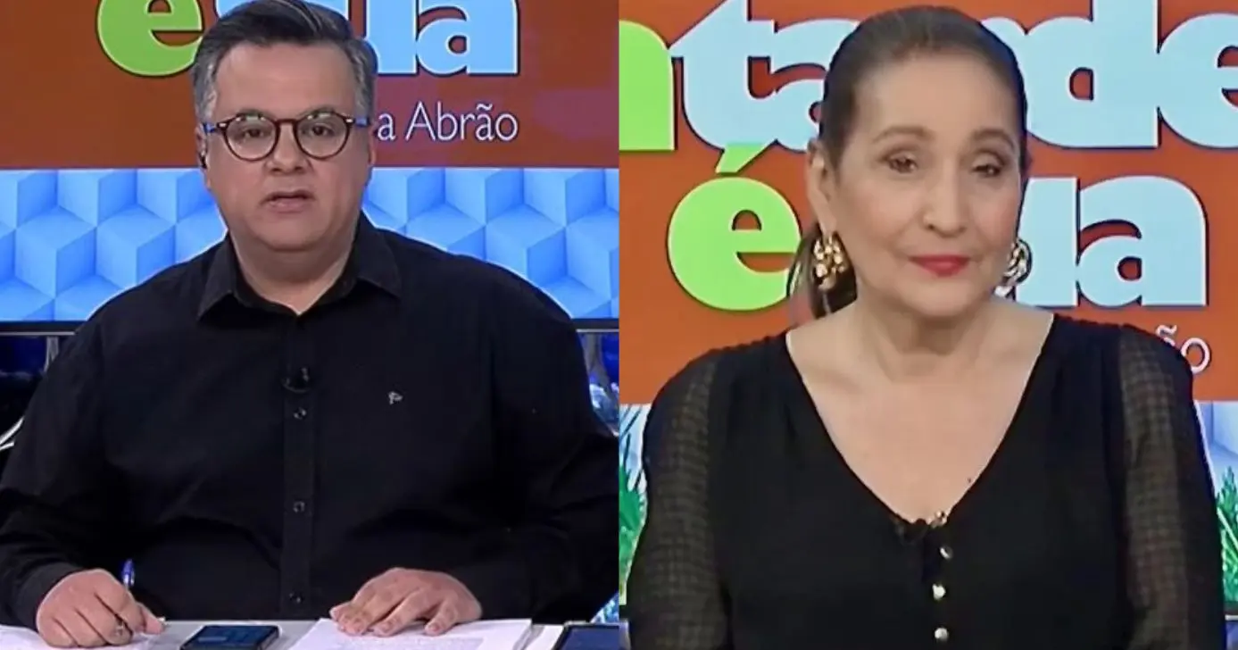 Vladimir Alves e Sonia Abrão (Foto: Reprodução / RedeTV!)