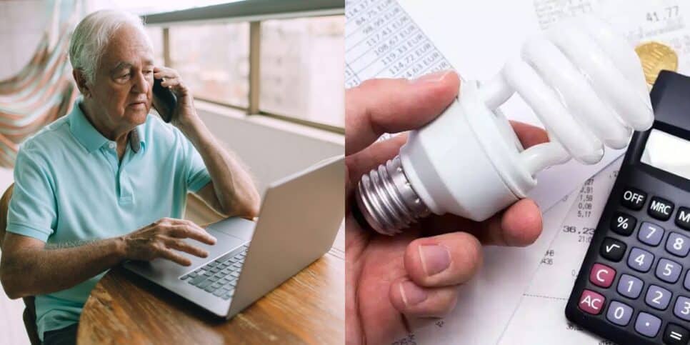 2 atitudes garantem isenção dos idosos 60+ na conta de luz (Reprodução: Montagem )