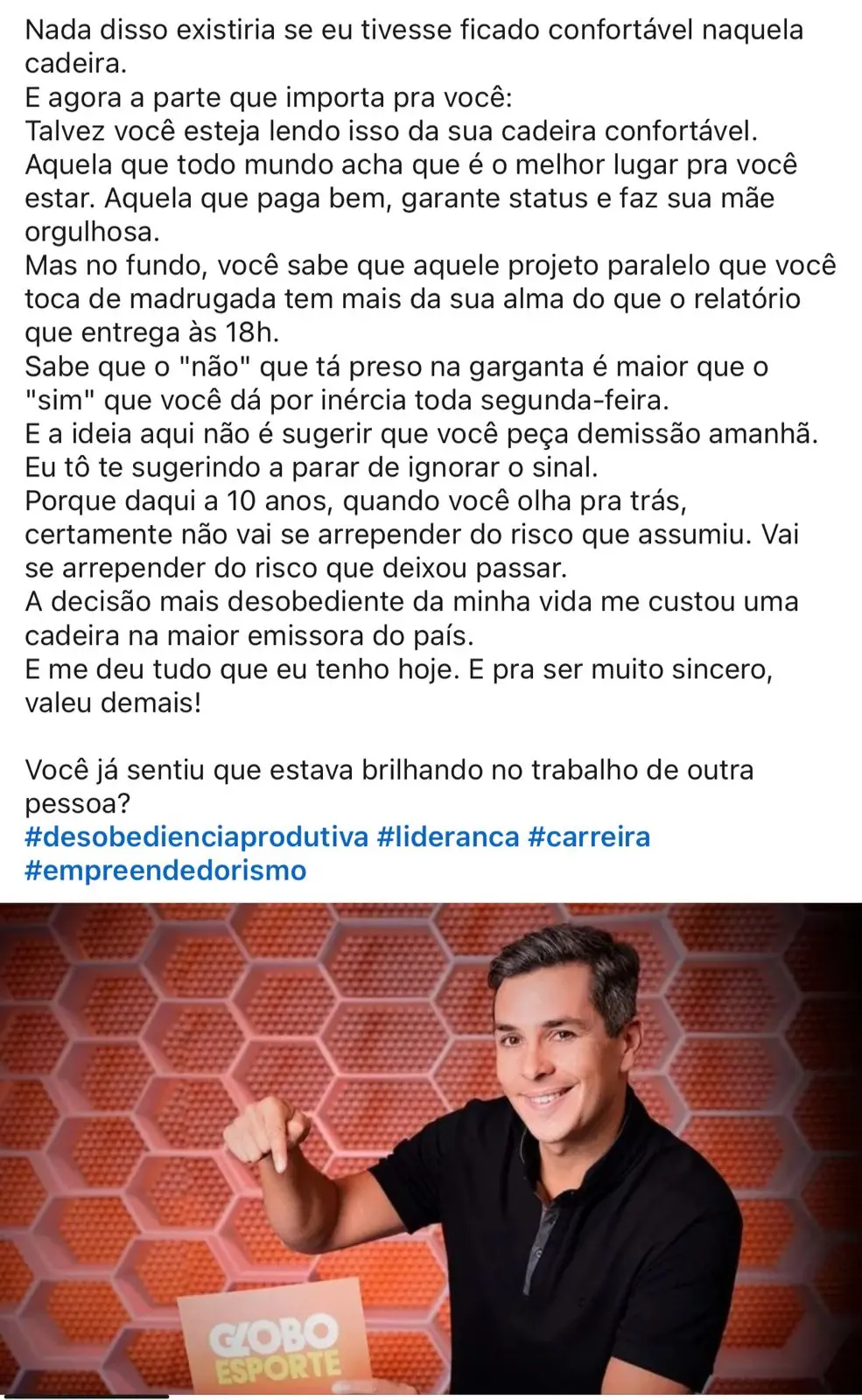 Ivan falou sobre motivo que o levou a pedir demissão (Foto: Reprodução / X) 