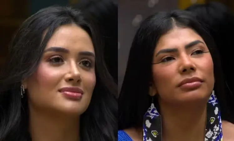 Jordana e Marciele no BBB26 (Foto: Reprodução / Globoplay)