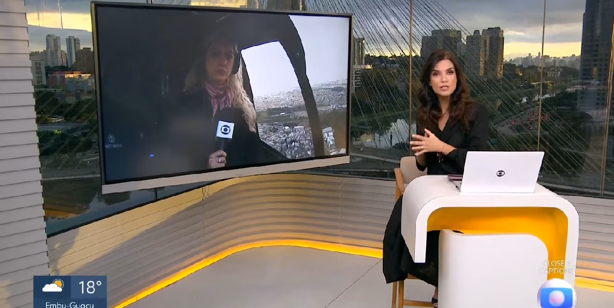 Larissa Calderari e Sabina Simonato (Foto: Reprodução/Globo)