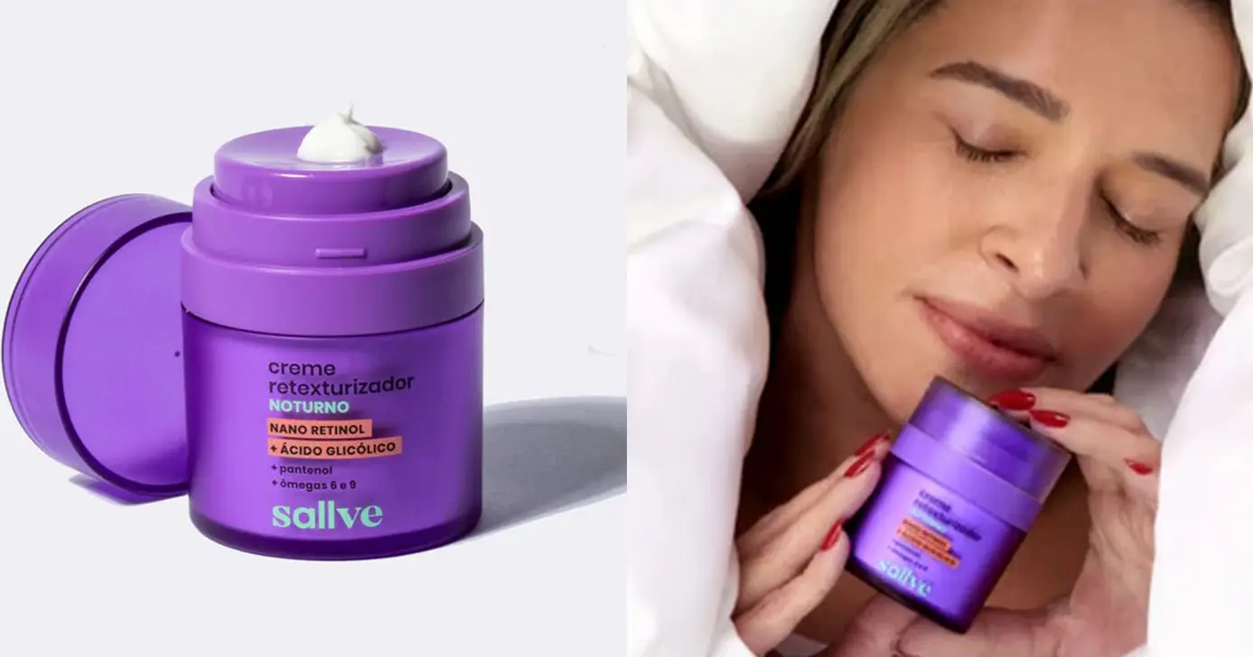 Creme Retexturizador Noturno 30g da Sallve (Foto: Reprodução) Creme Retexturizador Noturno 30g da Sallve (Foto: Reprodução)