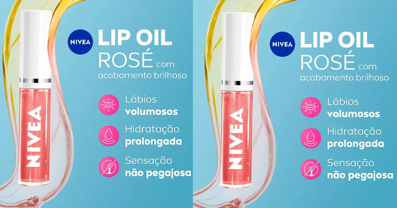 NIVEA Lip Oil Brilho Nutritivo Rosé para os lábios (Foto: Reprodução)