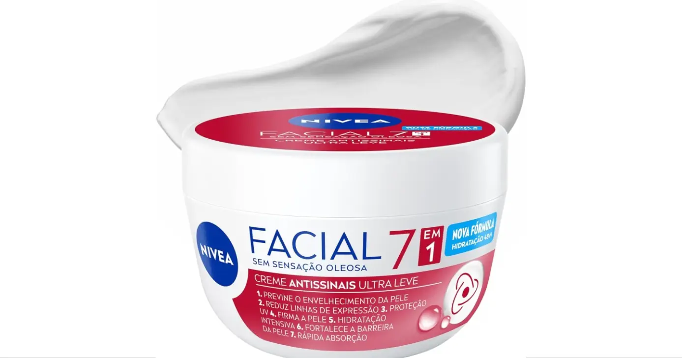 Nivea Creme Facial Antissinais Ultraleve 7 em 1 (Foto: Reprodução/Internet) Nivea Creme Facial Antissinais Ultraleve 7 em 1 (Foto: Reprodução/Internet)