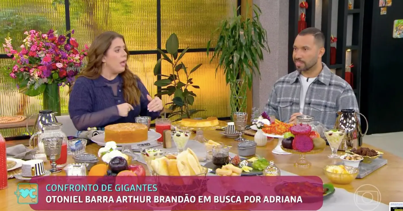 Tati Machado e Gil do Vigor (Foto: Reprodução / Globo) Tati Machado e Gil do Vigor (Foto: Reprodução / Globo)