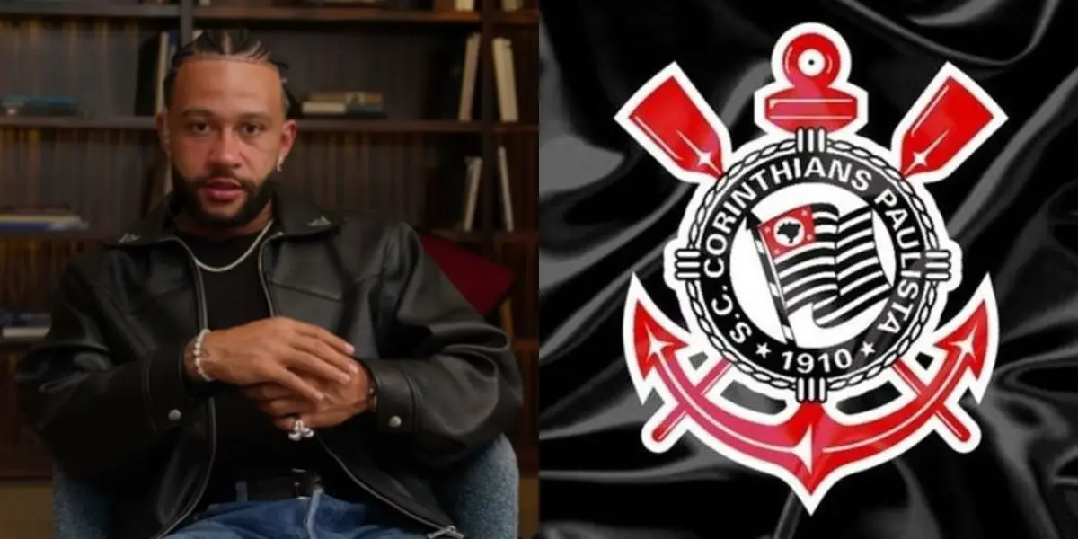 Memphis Depay chegando ao fim de novela com o Corinthians (Reprodução: Romário TV / Youtube)