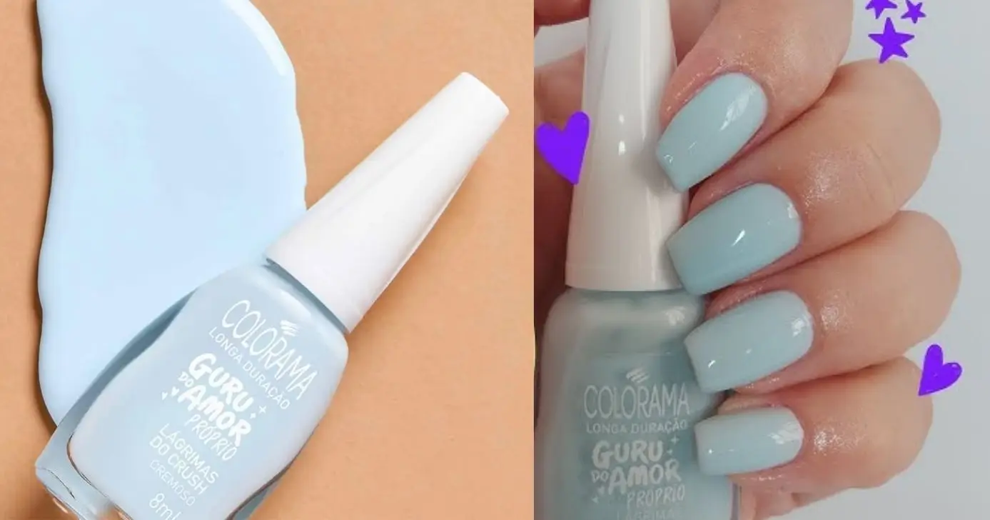Esmalte Colorama - Lágrimas de Crush (Foto Reprodução/Montagem/Lennita/TV Foco/YouTube/Facebook) Esmalte Colorama - Lágrimas de Crush (Foto Reprodução/Montagem/Lennita/TV Foco/YouTube/Facebook)