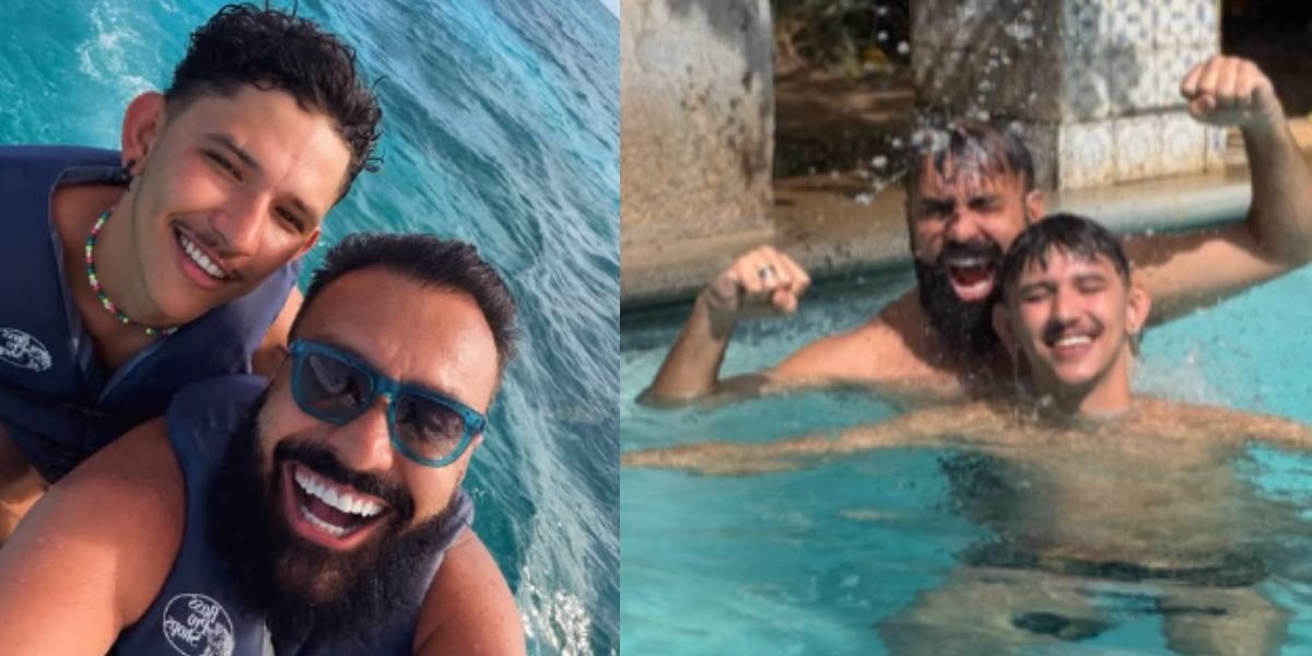 Fábio Ramalho junto com seu namorado João Paulo (Reprodução: Instagram) Fábio Ramalho junto com seu namorado João Paulo (Reprodução: Instagram)