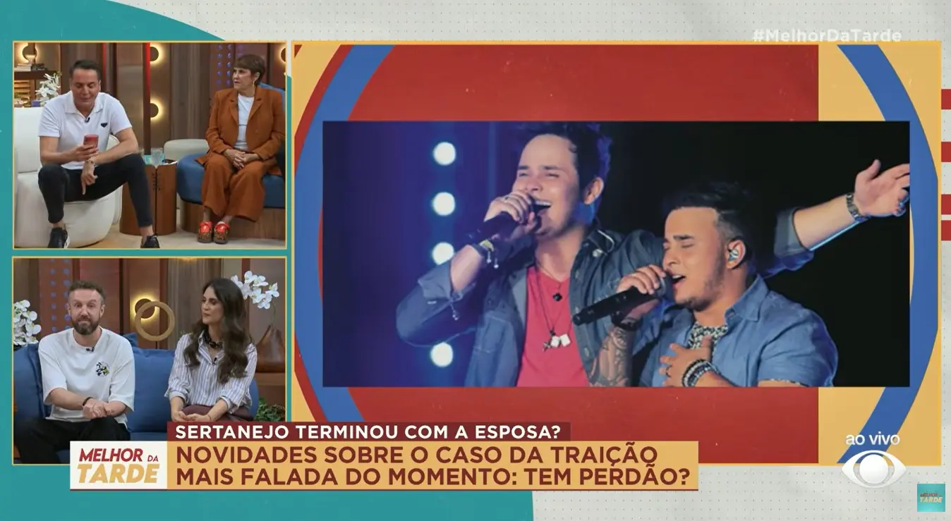 Leo Dias fala sobre fim de dupla sertaneja (Foto: Reprodução / Band) 