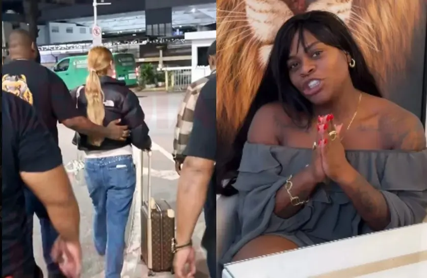 Malévola desembarcou no Rio após intimação da cantora (Foto: Reprodução / Instagram) 