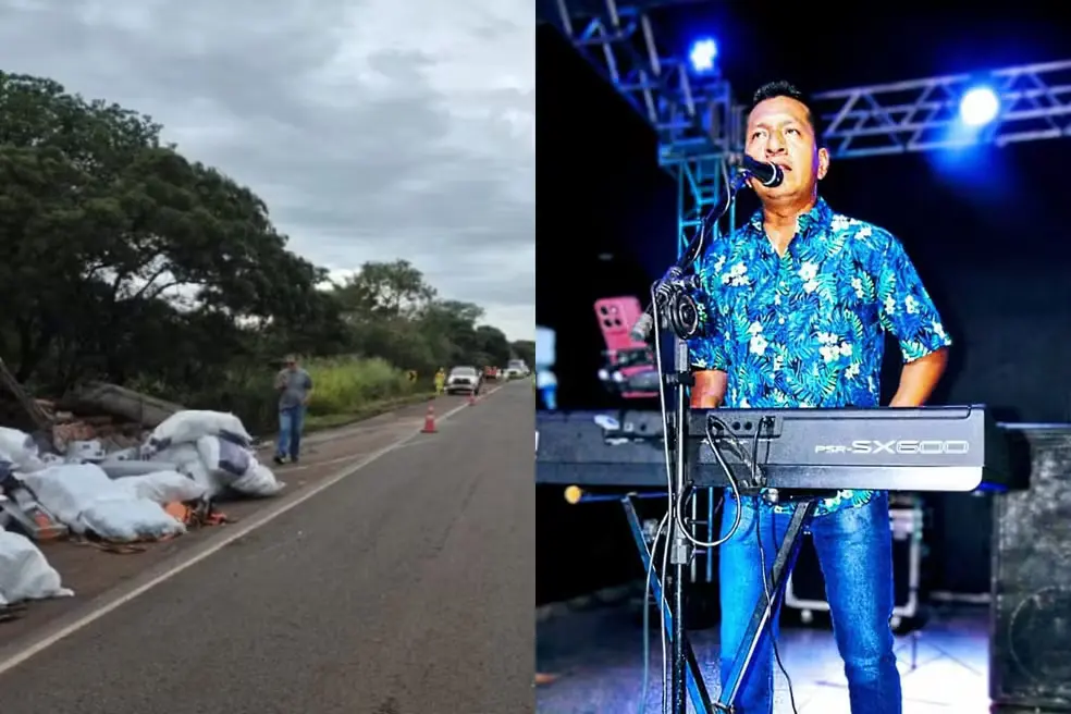 O músico Fernando Rodrigues, de 43 anos, morreu no local do acidente (Foto: Reprodução/ Internet) O músico Fernando Rodrigues, de 43 anos, morreu no local do acidente (Foto: Reprodução/ Internet)
