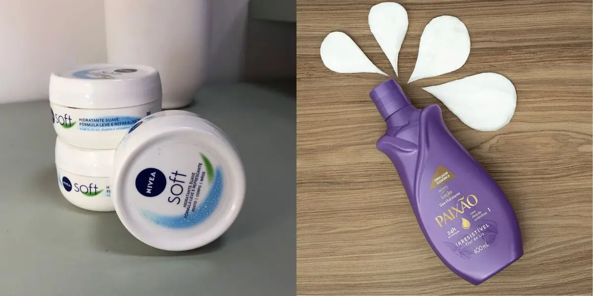 Nivea Soft e Hidratante Corporal Paixão Irresistível (Reprodução: Montagem TV Foco)