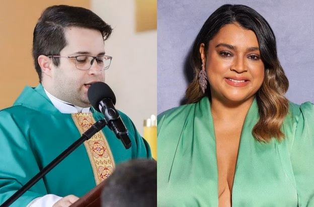 Padre Danilo César e Preta Gil (Foto: Reprodução / YouTube / Instagram) Padre Danilo César e Preta Gil (Foto: Reprodução / YouTube / Instagram)