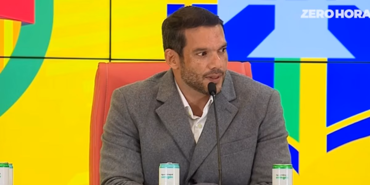 Samir Xaud é o presidente da CBF (Reprodução: Zero Hora / Youtube)