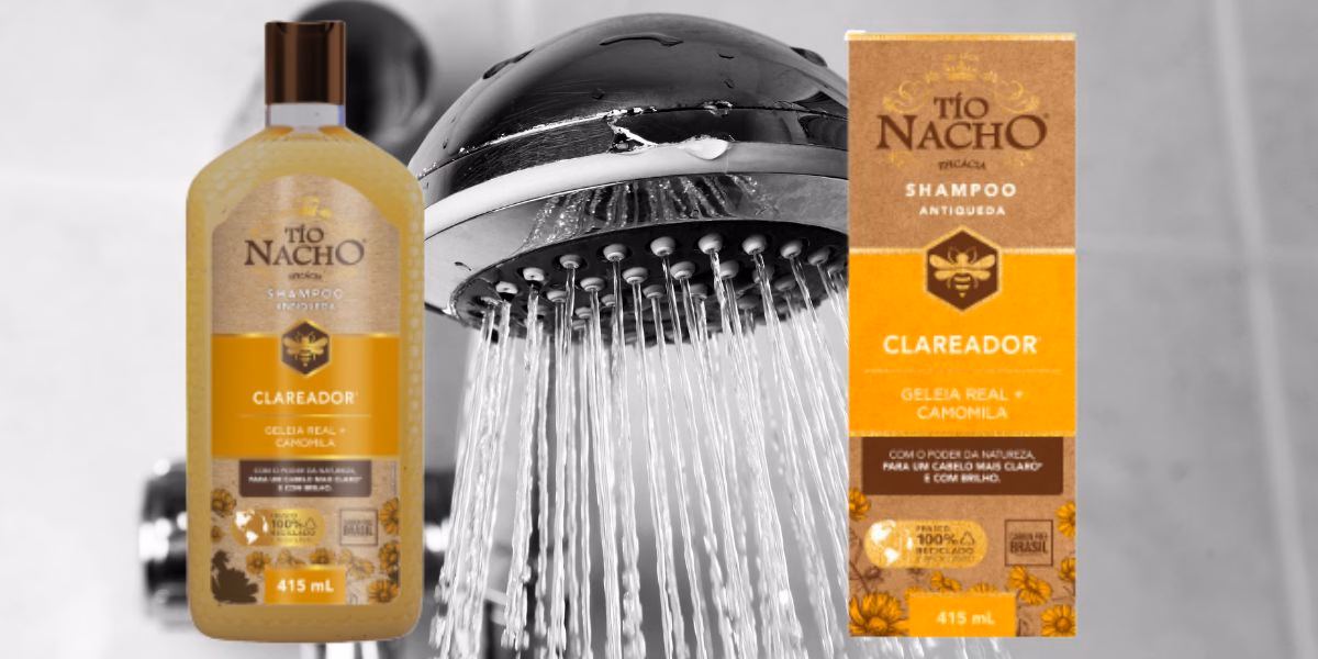 Shampoo Tío nacho para clarear os fios de cabelo (Reprodução: Montagem TV Foco)