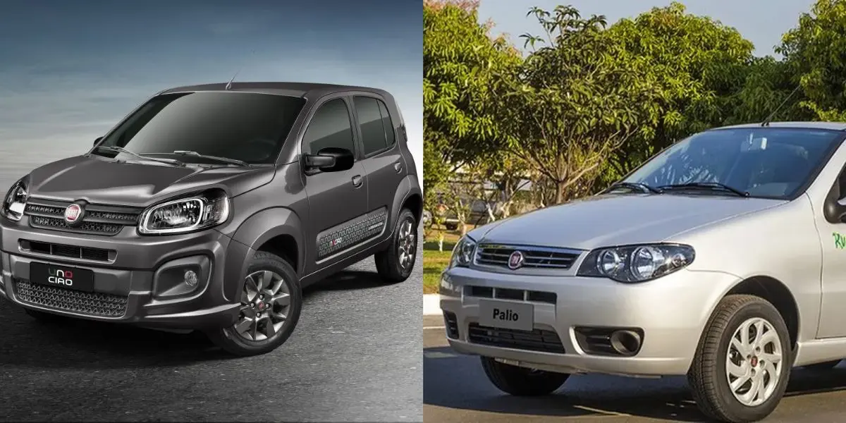 Fiat Uno e Palio não são mais fabricados (Reprodução: Divulgação) Fiat Uno e Palio não são mais fabricados (Reprodução: Divulgação)