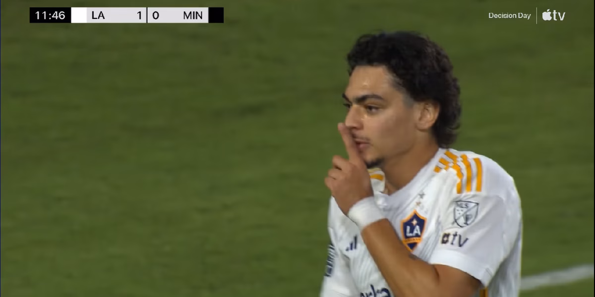 Matheus Nascimento (Foto: Reprodução/ YouTube/ LA Galaxy)