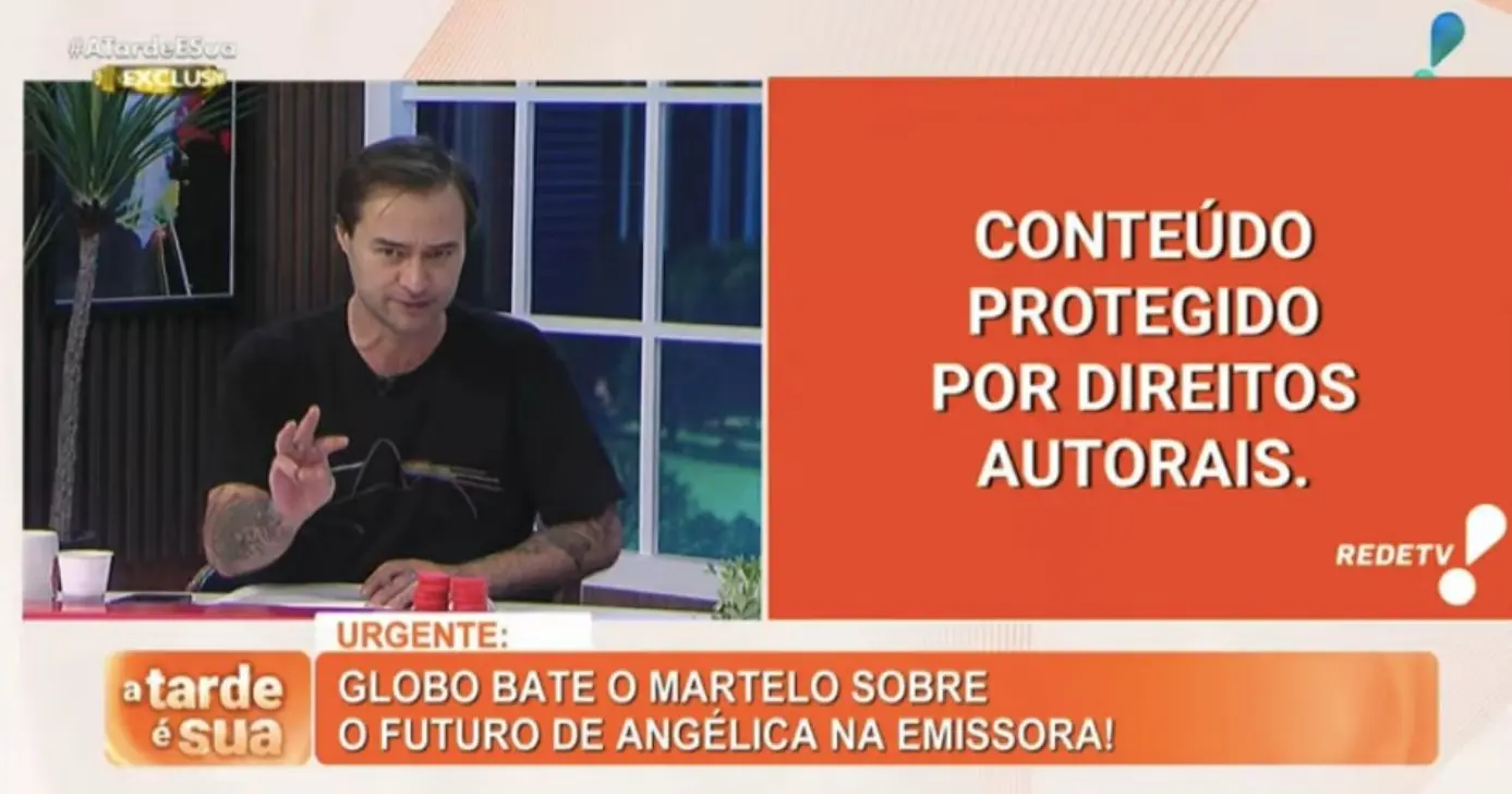 Alessandro Lo-Bianco dá notícia sobre angélica (Foto: Reprodução / RedeTV!)