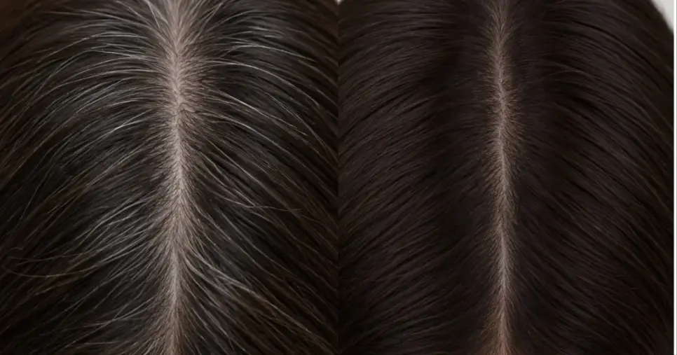 Cabelo com alguns fios brancos e sem fios brancos (Foto: Gerada por IA) Cabelo com alguns fios brancos e sem fios brancos (Foto: Gerada por IA)