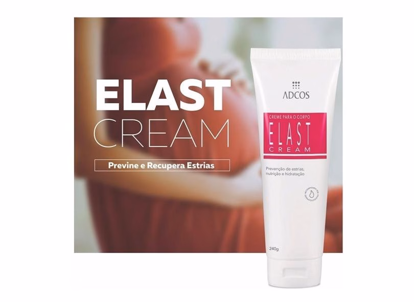 Creme para estrias Elastcream da Adcos (Foto Reprodução) Creme para estrias Elastcream da Adcos (Foto Reprodução)