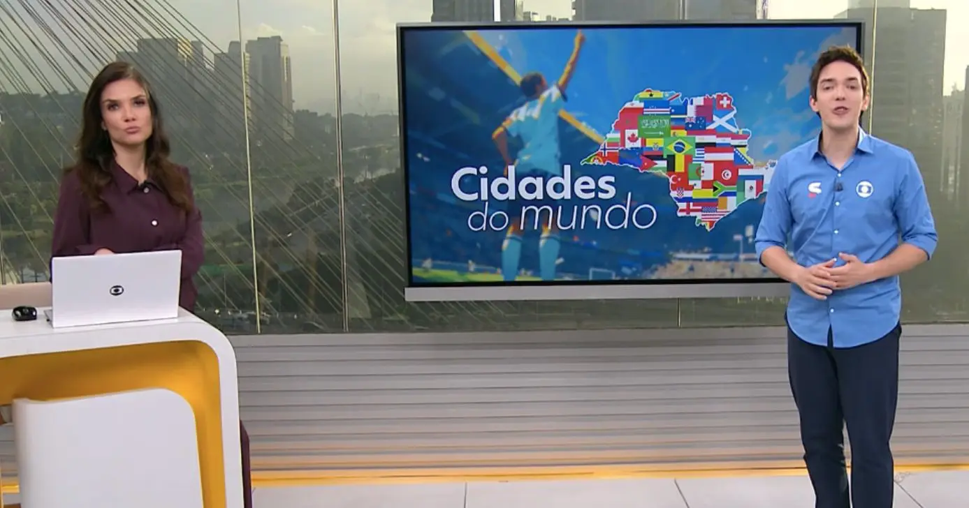 Sabina Simonato e Alessandro Jodar no Bom Dia Brasil (Foto: Reprodução / Globo) Sabina Simonato e Alessandro Jodar no Bom Dia Brasil (Foto: Reprodução / Globo)