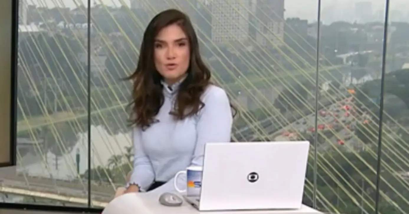 Sabina Simonato no Bom Dia São Paulo (Foto: Reprodução / Globo) Sabina Simonato no Bom Dia São Paulo (Foto: Reprodução / Globo)