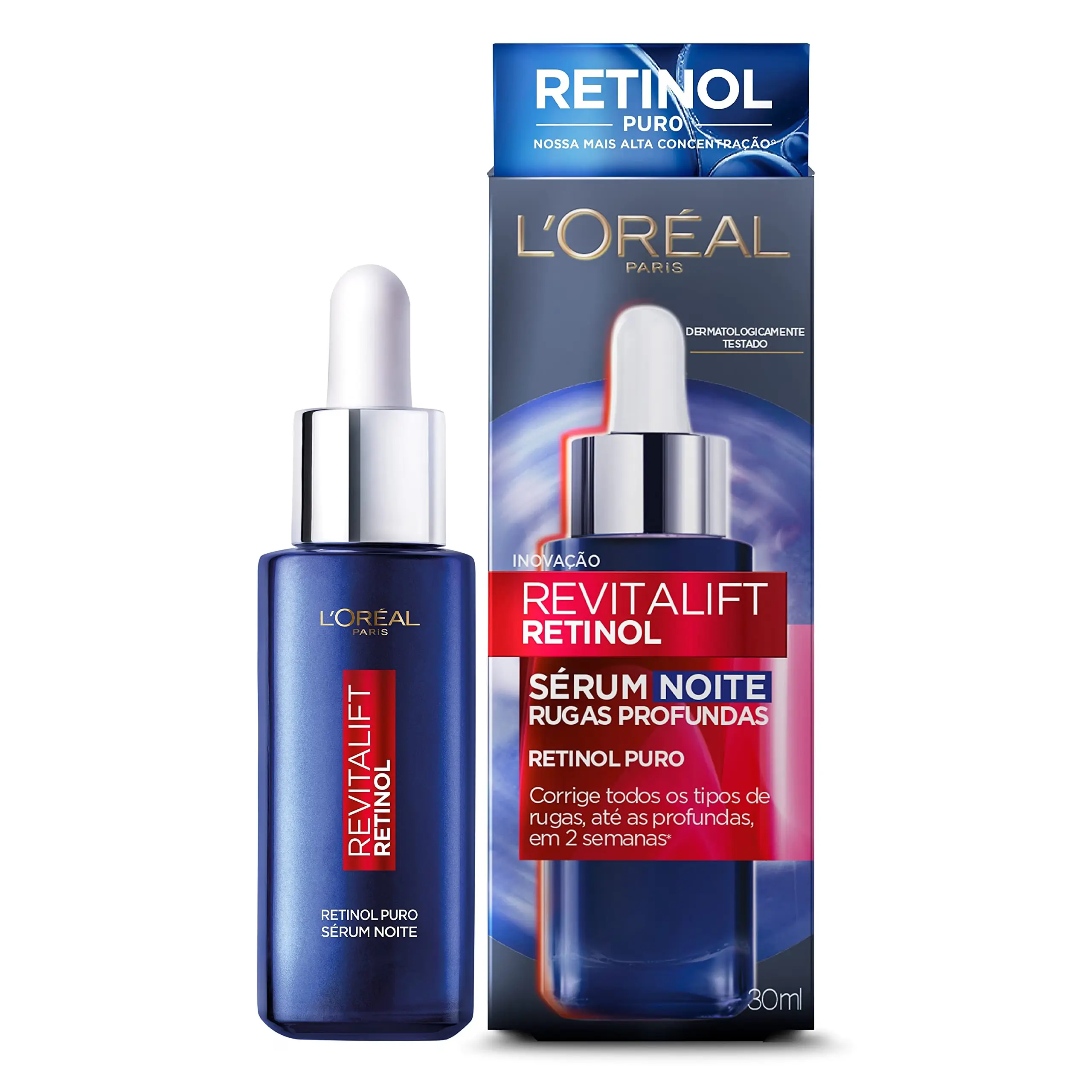 Sérum Facial Noturno com Retinol L'Oréal Paris (Foto Reprodução) Sérum Facial Noturno com Retinol L'Oréal Paris (Foto Reprodução)