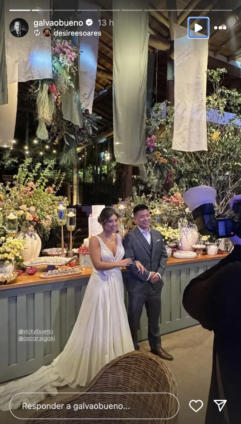 Casamento de Victória Bueno e Oscar Sigaki – Foto: Reprodução / Instagram
