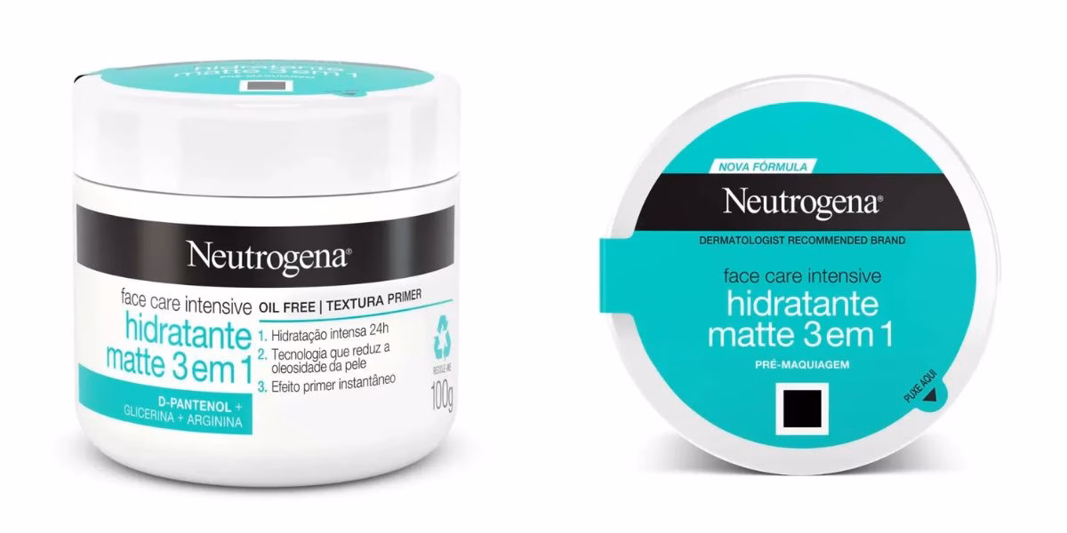 Creme Facial Neutrogena Face Care Intensive Hidratante Matte (Reprodução: Divulgação) Creme Facial Neutrogena Face Care Intensive Hidratante Matte (Reprodução: Divulgação)