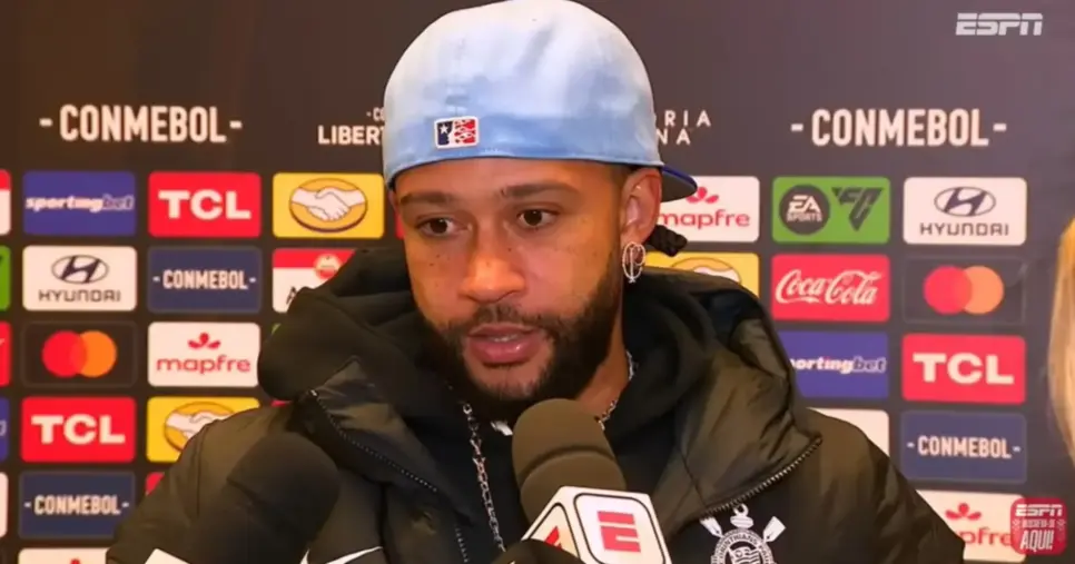 Depay no Corinthians (Foto: ESPN/YouTube) Depay no Corinthians (Foto: ESPN/YouTube)
