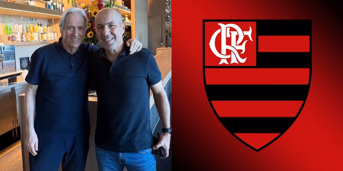 Jorge Jesus e Leonardo Jardim se encontraram no Rio de Janeiro (Reprodução: Instagram)