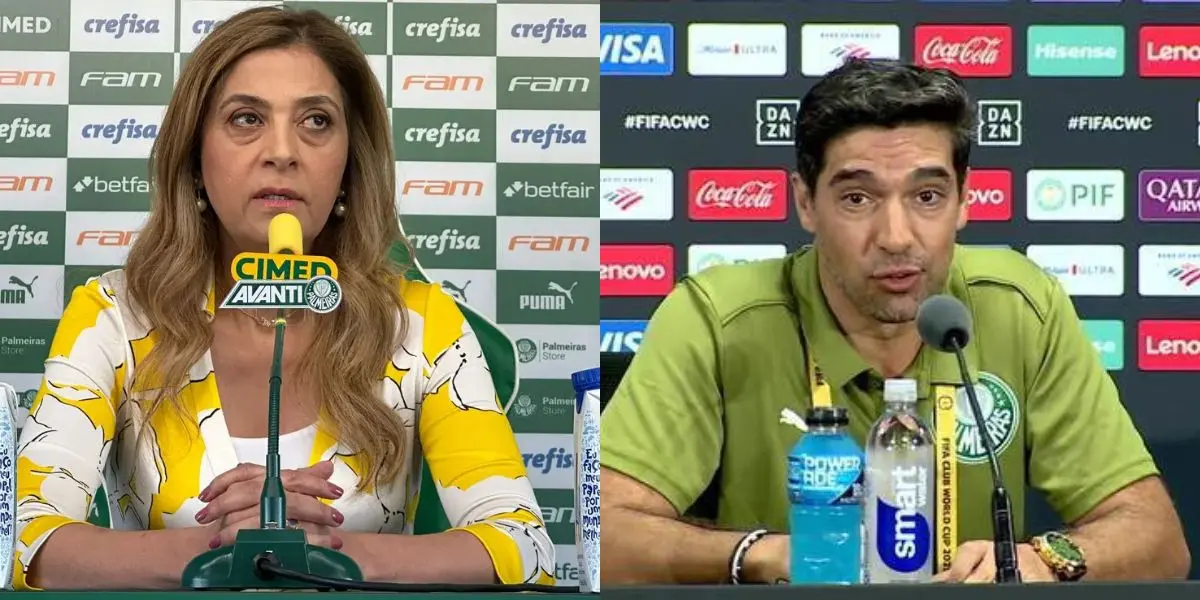 Leila Pereira e Abel Ferreira do Palmeiras (Reprodução: Youtube)
