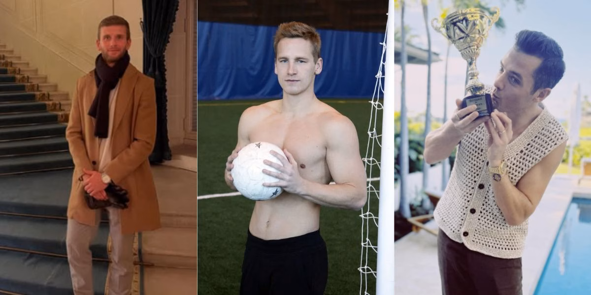 Collin Martin, David Testo e Robbie Rogers (Reprodução: Instagram) Collin Martin, David Testo e Robbie Rogers (Reprodução: Instagram)