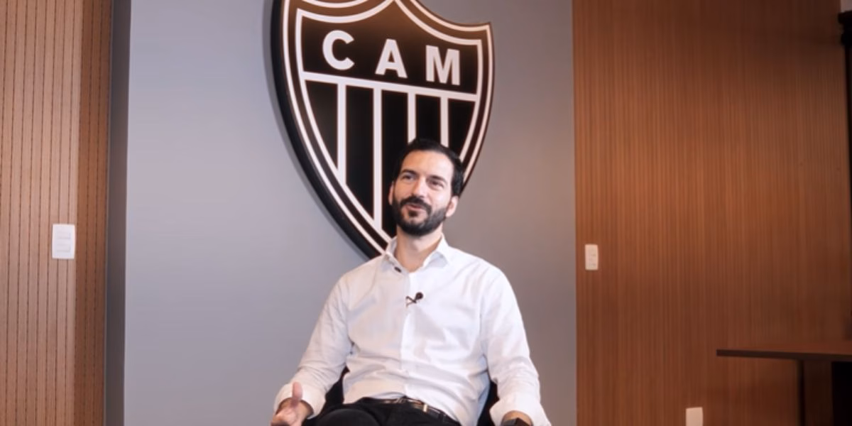 Pedro Daniel é o CEO do Atlético-MG (Reprodução: N Sports / Youtube) Pedro Daniel é o CEO do Atlético-MG (Reprodução: N Sports / Youtube)