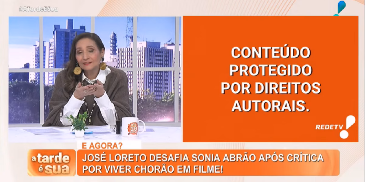Sonia Abrão fala sobre José Loreto no A Tarde é Sua (Foto: Reprodução/ YouTube)