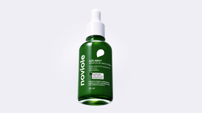 Noviole apresenta AZELABIO®, sérum para cuidado das peles acneicas, oleosas e sensíveis (Foto: Reprodução/ Internet) Noviole apresenta AZELABIO®, sérum para cuidado das peles acneicas, oleosas e sensíveis (Foto: Reprodução/ Internet)