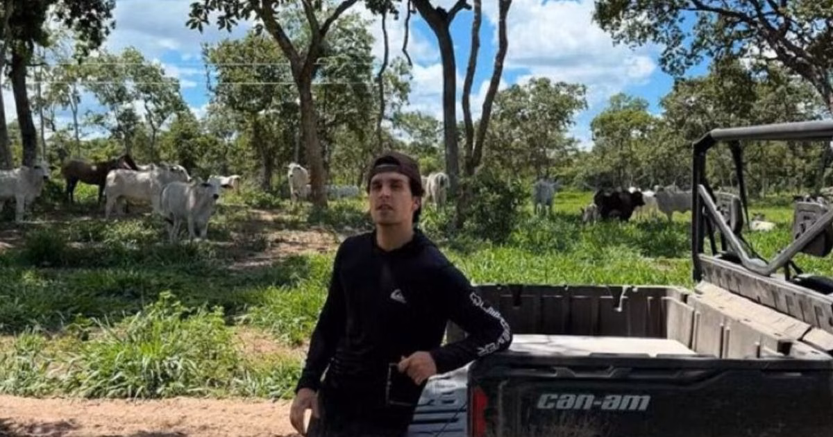 Cantor Luan Santana em sua fazenda (Foto: Reprodução)