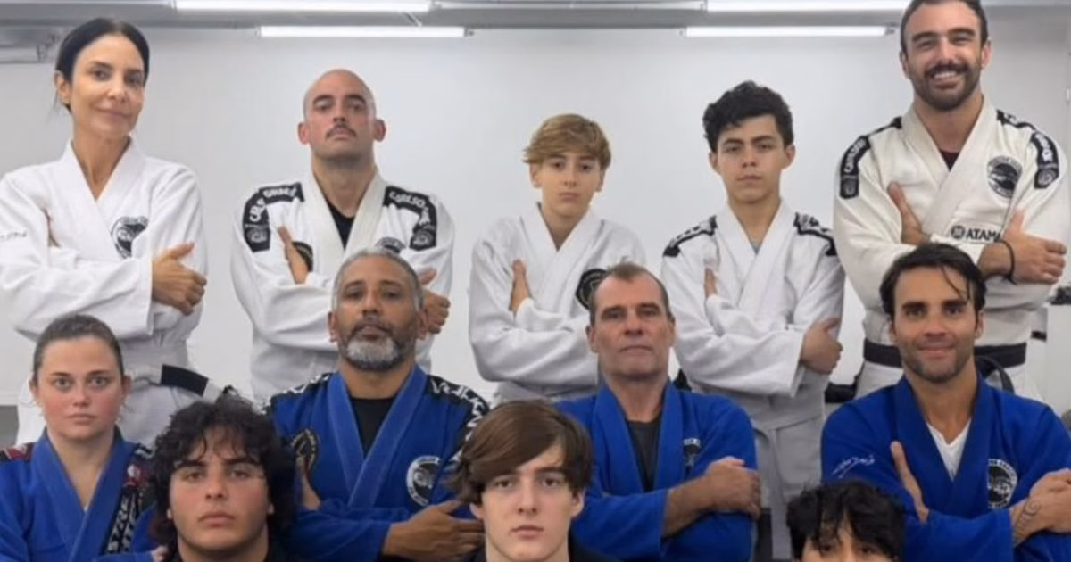Ivete Sangalo treina jiu-jitsu com o ex-marido (Foto: Reprodução)