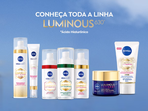 Linha NIVEA Luminous 630 (Foto Reprodução) Linha NIVEA Luminous 630 (Foto Reprodução)