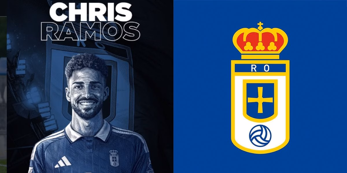 Chris Ramos anunciado no Real Oviedo (Reprodução: Instagram)