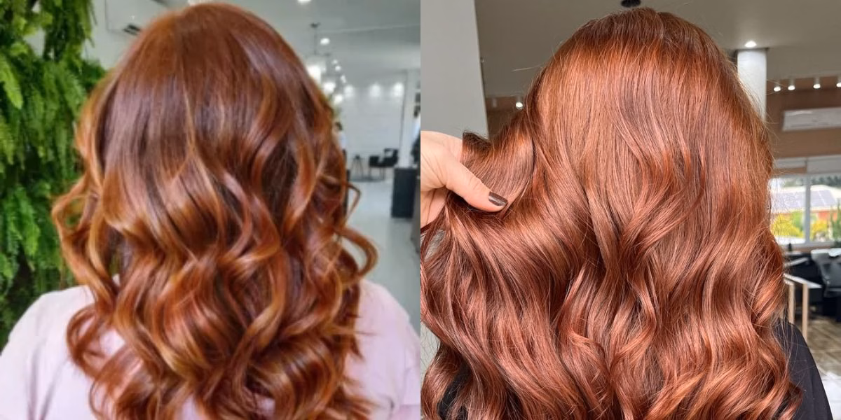 Cor de cabelo cobre canela (Reprodução: Montagem TV Foco) Cor de cabelo cobre canela (Reprodução: Montagem TV Foco)